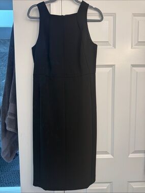 Ann Taylor Black Midi Sheath Dress